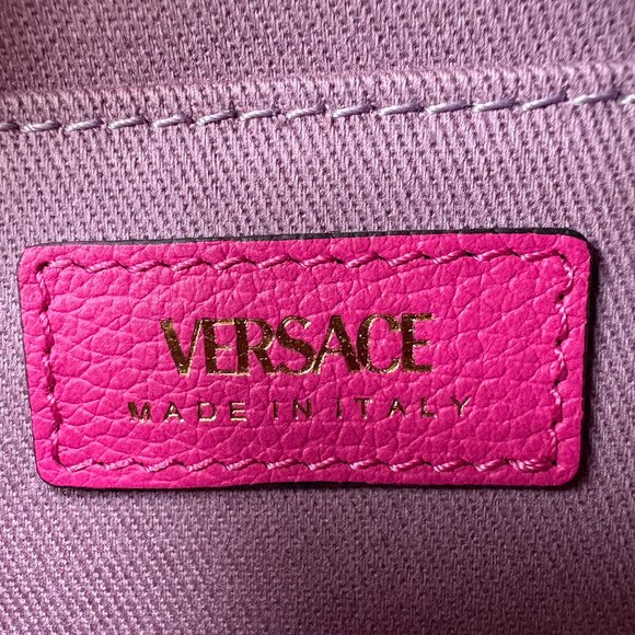Versace Medusa Disco Bag Calf Leather in Fuchsia - Picture 7 of 10